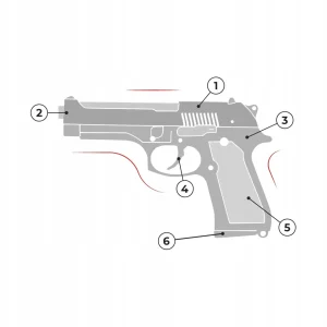 ASG PISTOLET BROŃ NA KULKI REPLIKA KARABIN METAL