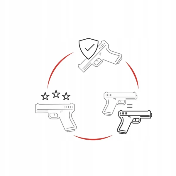 ASG PISTOLET BROŃ NA KULKI REPLIKA KARABIN METAL