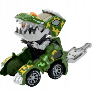 Auto Robot Zabawka Dinozaur - Zaśmieca Parą Samochód 2w1