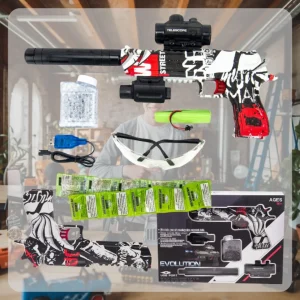 Bezpieczny Pistolet Karabin Automat z Kulkami Żelowymi