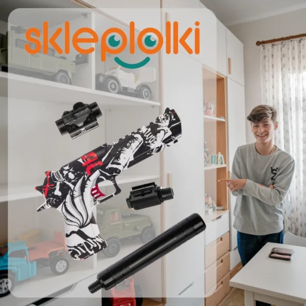 Bezpieczny Pistolet Karabin Automat z Kulkami Żelowymi