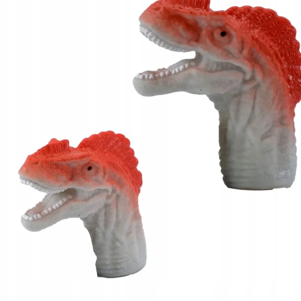 DINOZAURY SENSORYCZNE PACYNKI GUMOWE FIGURKI NA PALCE ZABAWKI DLA DZIECI