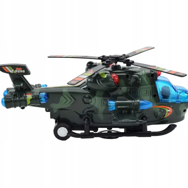 Helikopter Interaktywny Wojskowy - Jeździ Ścieżką Gry