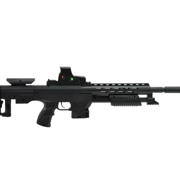 Karabin Laserowy Pistolet ASG z Tłumikiem na Kulki