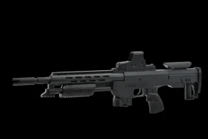 Karabin Laserowy Pistolet ASG z Tłumikiem na Kulki