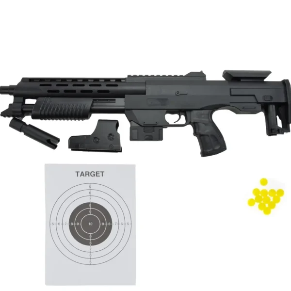 Karabin Laserowy Pistolet ASG z Tłumikiem na Kulki