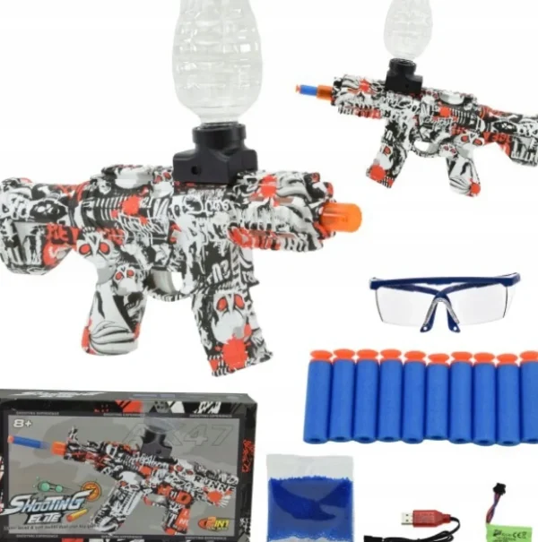 KARABIN PISTOLET AUTOMAT NA KULKI ŻEL STRZAŁKI 2W1