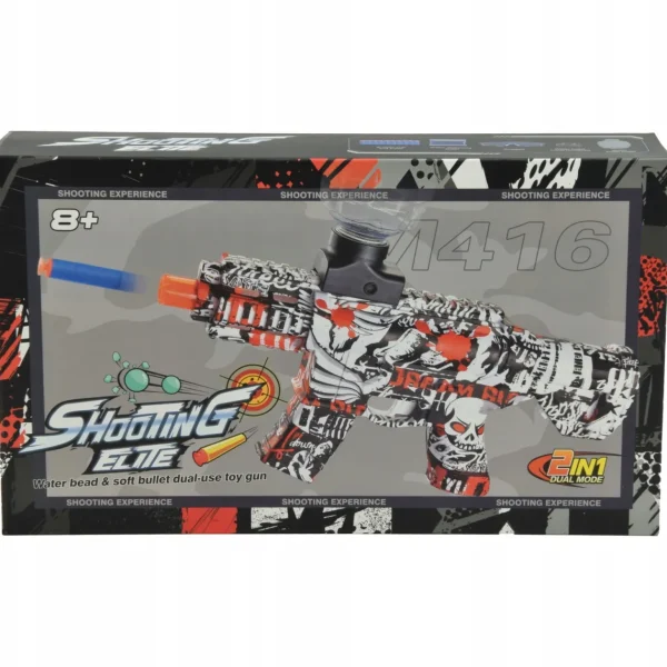 KARABIN PISTOLET AUTOMAT NA KULKI ŻEL STRZAŁKI 2W1