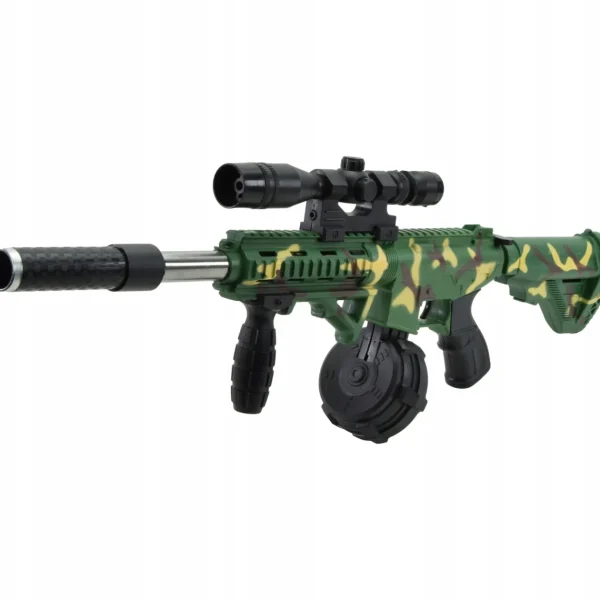KARABIN PISTOLET NA KULKI MASZYNOWY ASG LASER 68cm