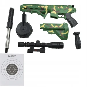 KARABIN PISTOLET NA KULKI MASZYNOWY ASG LASER 68cm