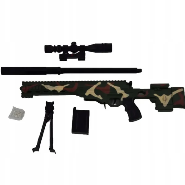 Karabin pistolet snajperski Snajperka z kulkami 90 cm