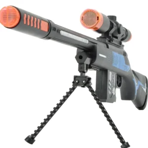 Karabin Pistolet z Symulacją Dźwięku, Świeceniem i Wibracjami