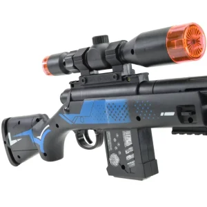 Karabin Pistolet z Symulacją Dźwięku, Świeceniem i Wibracjami