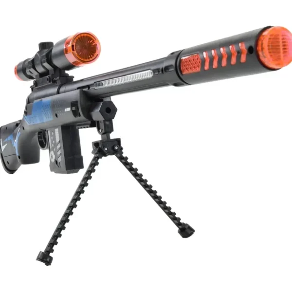Karabin Pistolet z Symulacją Dźwięku, Świeceniem i Wibracjami