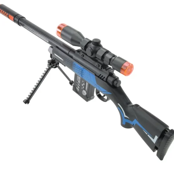 Karabin Pistolet z Symulacją Dźwięku, Świeceniem i Wibracjami