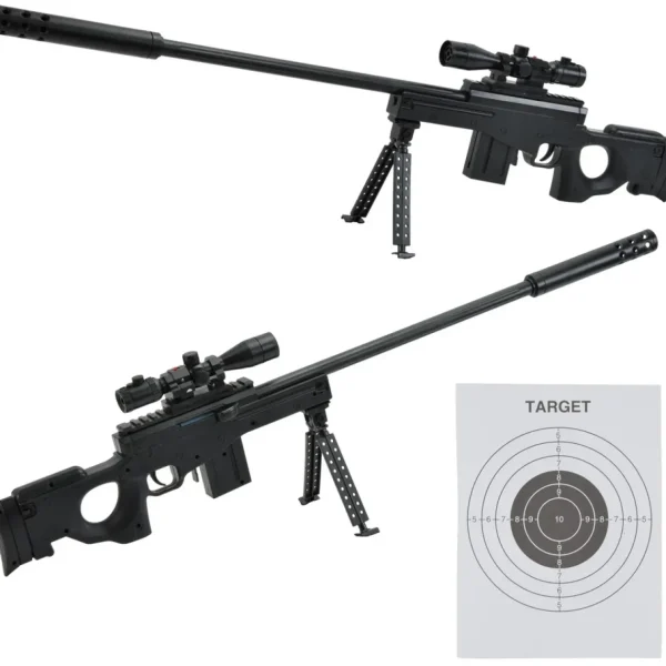 KARABIN SNAJPERKA NA KULKI 6mm LASER PISTOLET 87CM
