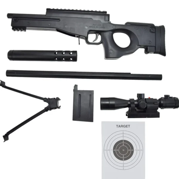 KARABIN SNAJPERKA NA KULKI 6mm LASER PISTOLET 87CM
