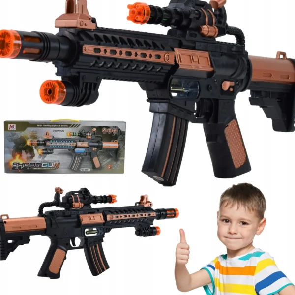 KARABIN SYGNAŁOWY DLA DZIECI DŹWIĘKOWY PISTOLET
