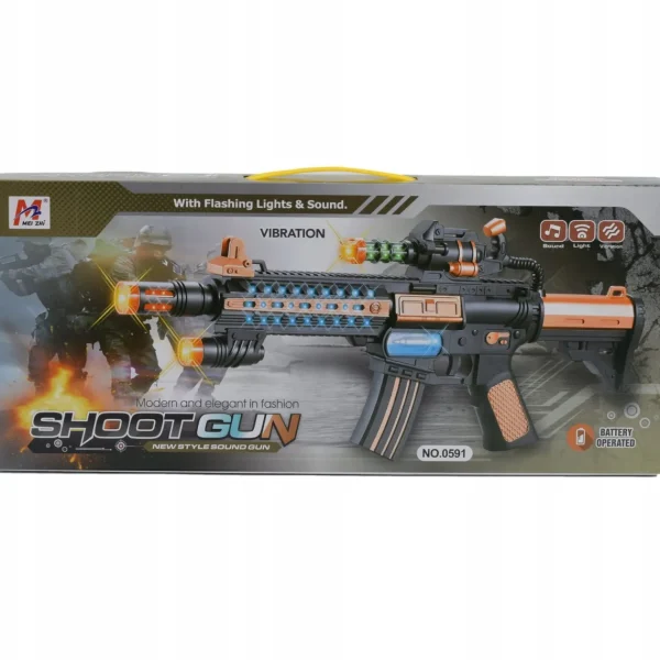 KARABIN SYGNAŁOWY DLA DZIECI DŹWIĘKOWY PISTOLET