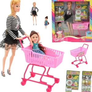 Lalka Barbie Mama i Zestaw Akcesoriów do Zakupów