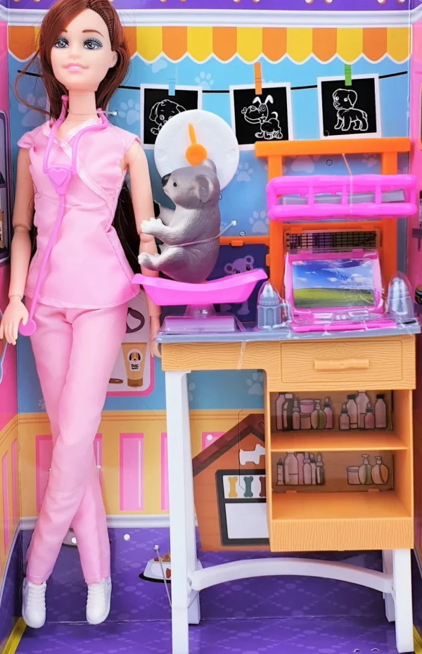 Lalka Barbie Weteranarz z Koalą i 6 Akcesoriami