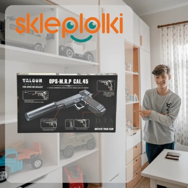 METALOWY pistolet na kulki ASG 800 kulek gratis