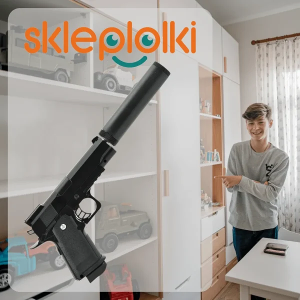 METALOWY pistolet na kulki ASG 800 kulek gratis