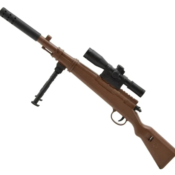 Mini98K Sniper Rifle - Zabawka dla Dzieci z Tłumikiem Mini Karabin na Kulki Żelowe
