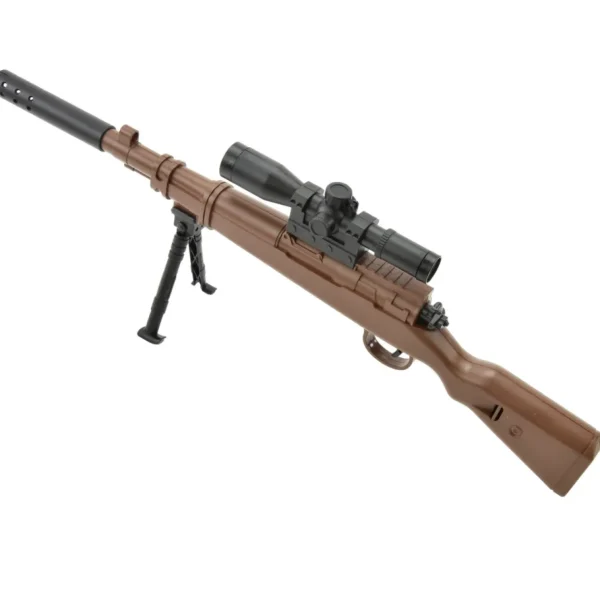 Mini98K Sniper Rifle - Zabawka dla Dzieci z Tłumikiem Mini Karabin na Kulki Żelowe