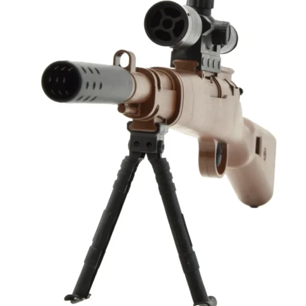 Mini98K Sniper Rifle - Zabawka dla Dzieci z Tłumikiem Mini Karabin na Kulki Żelowe