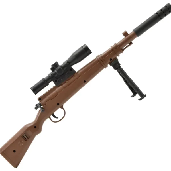 Mini98K Sniper Rifle - Zabawka dla Dzieci z Tłumikiem Mini Karabin na Kulki Żelowe