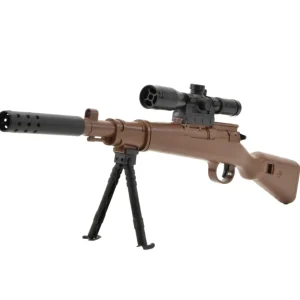 Mini98K Sniper Rifle - Zabawka dla Dzieci z Tłumikiem Mini Karabin na Kulki Żelowe