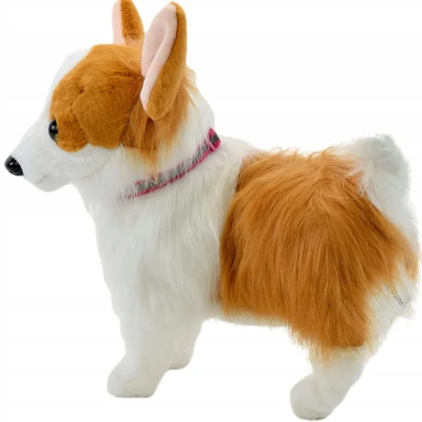 PIESEK INTERAKTYWNY NA SMYCZY CHODZI SZCZEKA CORGI