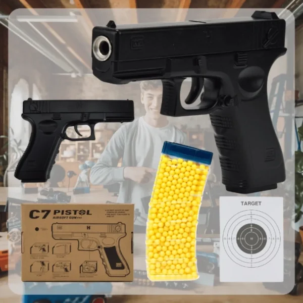 PISTOLET ASG NA KULKI METAL GLOCK REPLIKA ASG