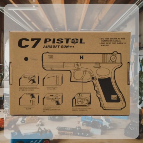 PISTOLET ASG NA KULKI METAL GLOCK REPLIKA ASG