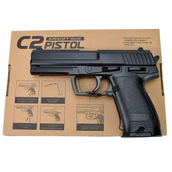 Pistolet C2 Metalowy Replika ASG na Kulki