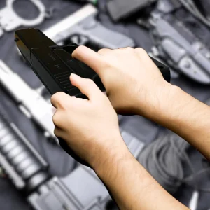 PISTOLET NA KULKI BERETTA REPLIKA METAL ASG TŁUMIK