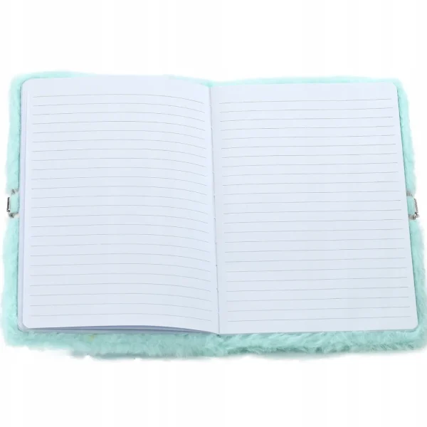 PLUSZOWY NOTES Z KŁÓDKĄ PAMIĘTNIK ZESZYT NOTATNIK A5 DUŻY MIŚ ZABAWKI