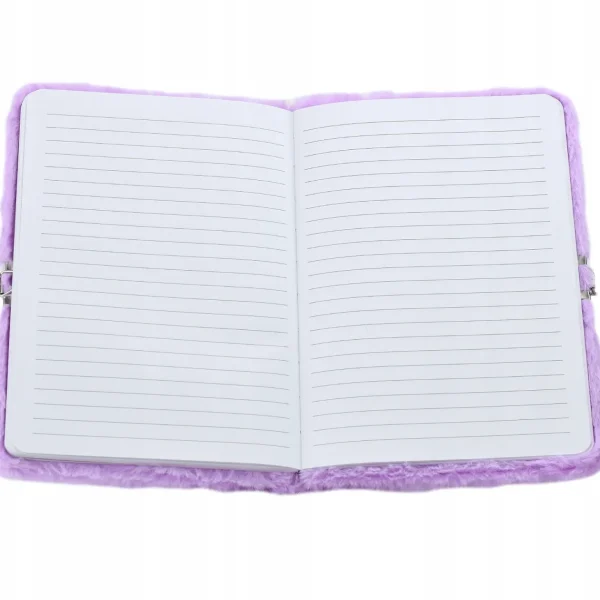 PLUSZOWY NOTES Z KŁÓDKĄ PAMIĘTNIK ZESZYT NOTATNIK A5 DUŻY MIŚ ZABAWKI