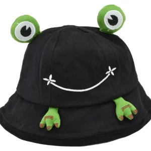 Rybacki Bucket Hat - Żaba Dziecięca Czapka Kapelusz