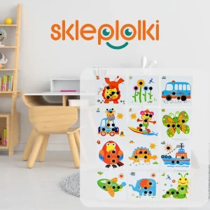UKŁADANKA GUZIKOWA EDUKACYJNE PLANSZE TABLICE DLA DZIECI KREATYWNA MOZAIKA